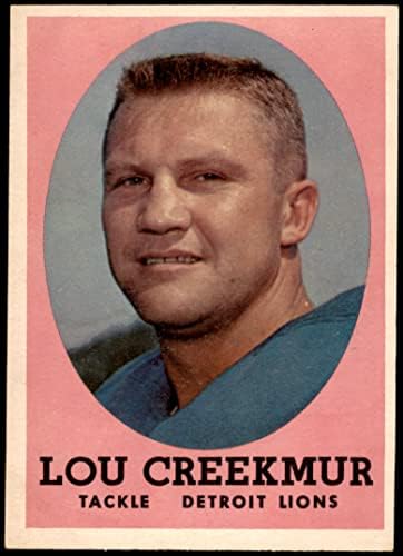 1958 Topps 81 Lou Creekmur Detroit Lions Ex/Mt Lions William & Mary