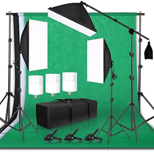 SLATIOM Photography Background Support Support Iluminação Kit de Iluminação Photo Studio Acessórios de equipamentos com 3pcs