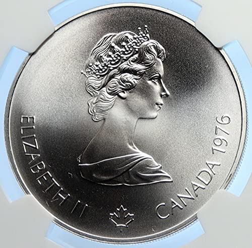 1976 CA 1976 Canadá Elizabeth II Olimpíadas de Montreal Cerkin $ 5 ms 69 NGC
