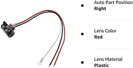 Pigtail de 3 fios de ângulo reto para parada de reboque selada, giro e luzes traseiras - 2 pacote