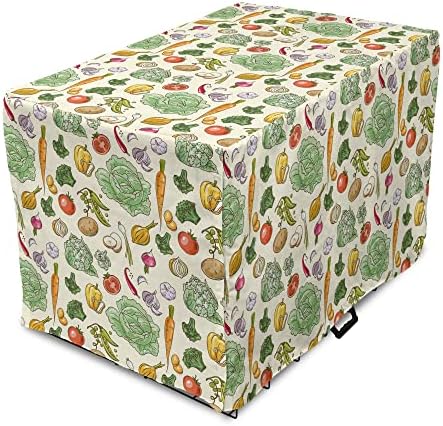 Capa de caixa de cães vegetais lunarable, cena colorida de vegetais coloridos de vegetais orgânicos da estação de colheita, capa