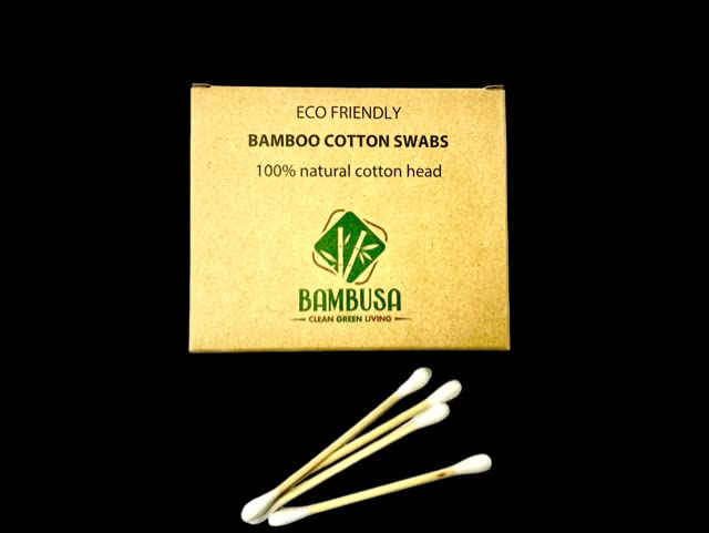 Bambusa Eco Cotton Cotton Swabs Forte árvore de bambu e plástico sem