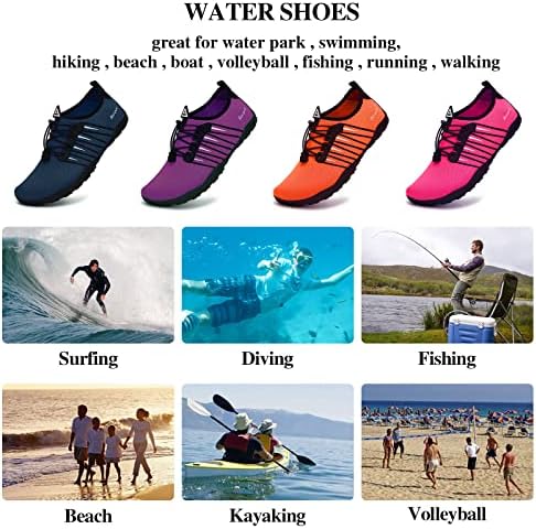Racqua Water Shoes Rápida Deca Barefoot Water Aqua Sport Beach Pool Swim Surf Surf para homens Mulheres