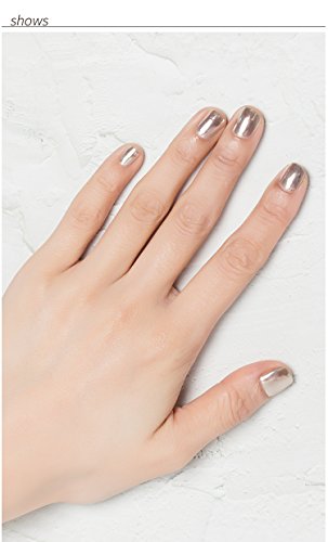 Joligel Chrome Effect Nails Powder espelho de unhas pigmentos de pigmentos para manicure de design de unhas, 2 pincéis, 1g