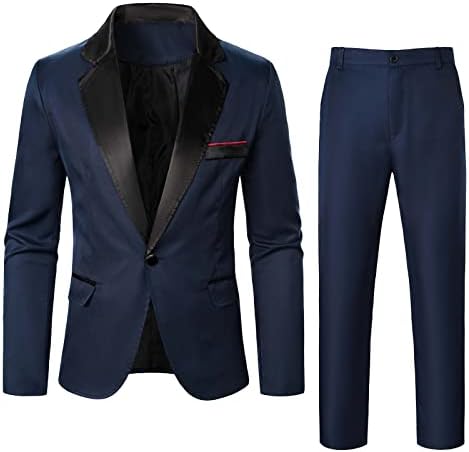 XXBR Men ternos Slim Fit Prom Dress Tuxedo Conjunto de botões de peito único Ternos de Blazer Jacket Blazer Wedding Business Casual Suits