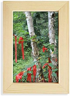 Offbb-usa ramo vermelho desejando corda art déco moda desktop exibir foto quadro de fotos pintura de arte 5x7 polegadas
