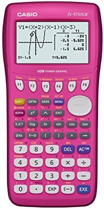 Casio FX-9750GII Calculadora gráfica, rosa