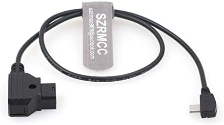 SZRMCC para TILTA NUCLEUS Nano Siga o cabo de alimentação do motor de foco Micro USB para D-Tap 2 pinos macho