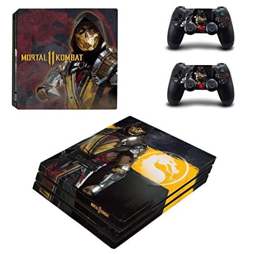 Jogo Mortal Best Ninja Kombat PS4 ou Ps5 Skin Skinper para PlayStation 4 ou 5 Console e 2 Controllers Decal Vinyl V6187