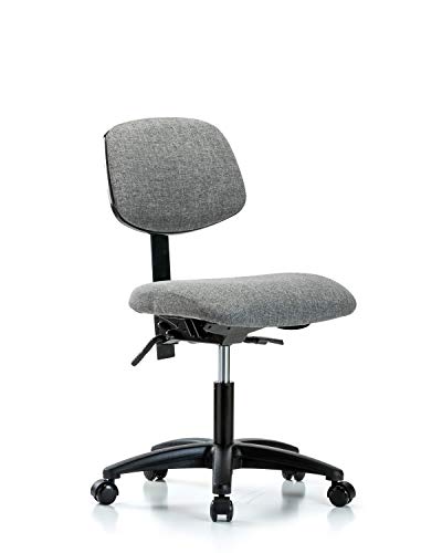 Labtech Seating Lt41487 Fabric Desk Cadeira de altura Base de nylon, inclinação, rodízios, Borgonha