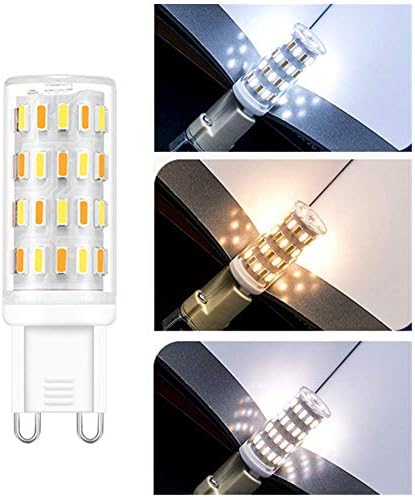 Melhor comprar lâmpada G9 LED 3 cores para escolher 4,5 W, 45watt T4 G9 equivalente a halogênio, 2700k branco macio,