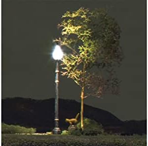 Cenários da floresta woojp5633 luz de rua ho, postagem de lâmpadas
