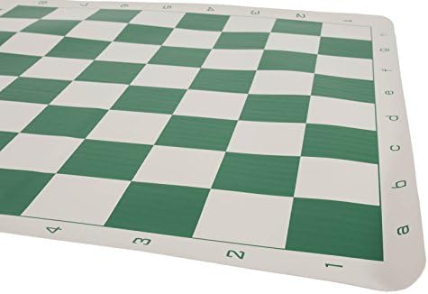 A Casa de Staunton Regulation Vinyl Tournament Chess Board - 2,25 quadrados - cantos arredondados