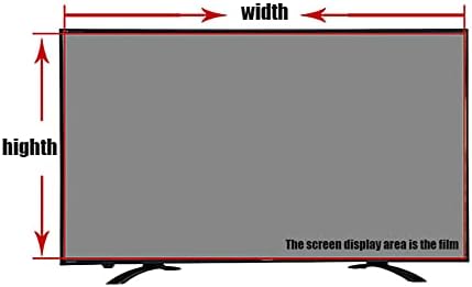 Anti Blue Light 32-75 polegadas Protetor de tela de TV, filtro Ultra-Clear Anti-UV/Anti-Glare/Anti-Scratch Film para LCD, LED,