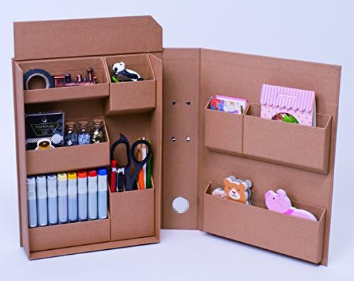 Ferramenta de estilo de vida nakabayashi lst-fa4kr, itens pequenos, caixa de armazenamento, arquivo A4, artesanato