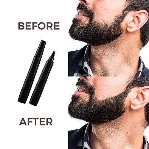 A borda do kit de caneta de barba preenchimento e borda de uma só vez durante todo o dia 4 ponta de caneta w escova à