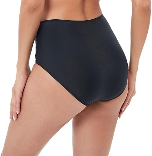 Calça de natação de criança Mulheres com cintura alta Biquíni Bottoms De fundo de natação de corte alto Cobertura completa