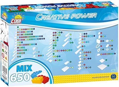 Kit de construção de blocos de energia criativa Cobi, multicolor