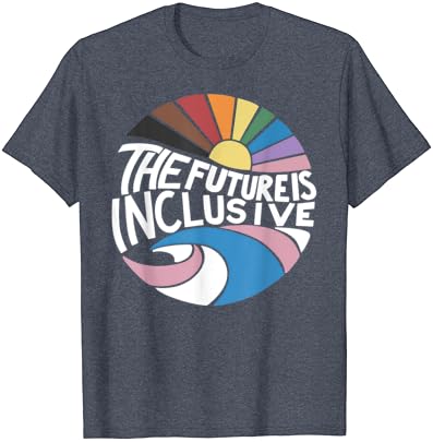 Retro vintage O futuro é inclusive T-shirt LGBT Gay Rights Pride