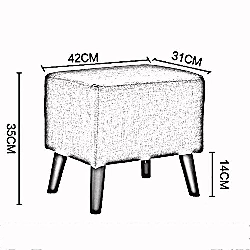LJHA ERTONGCANYI Pavor de madeira/pano simples de madeira maciça trocando seu banquinho de sapatos/salas de estar Sofá Banco