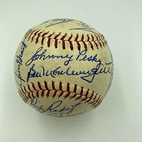 Linda 1963 Game All Star assinado Baseball Nellie Fox Carl Yastrzemski JSA CoA - Bolalls autografados