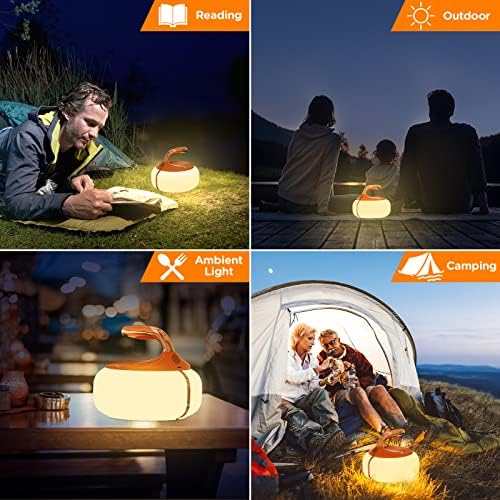 Lâmpada de mesa portátil de LED sem fio, lâmpada de bateria de 4000mAh Luz de luz noturna operada por bateria de 4 vias Dimmabletable para cabeceira/sala de estar/interno/externo/pátio/caminhada/leitura/camping/tenda/viagem/presentes