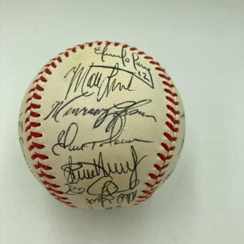 1996 Atlanta Braves NL Champs Team contratou a Liga Nacional de beisebol JSA COA - Bolalls autografados