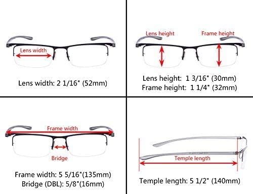 Gr8Sight 3-Pack Mei-Rim Reading com braços leves