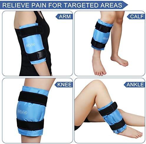 Revix Revix Pack de gelo de trás para lesões em grande salão de gelo de gel grande para alívio da dor nas costas e embrulho