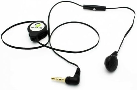 Fonus Black Repátil RETRÁVEL 3,5 mm Mono Handset fone de ouvido de fone de ouvido único com microfone para MetroPCs Samsung Galaxy