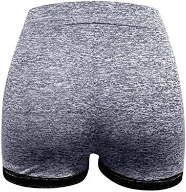 Calças atléticas de shorts atléticos femininos de baixa ascensão costure calças de moletom da cintura elástica da