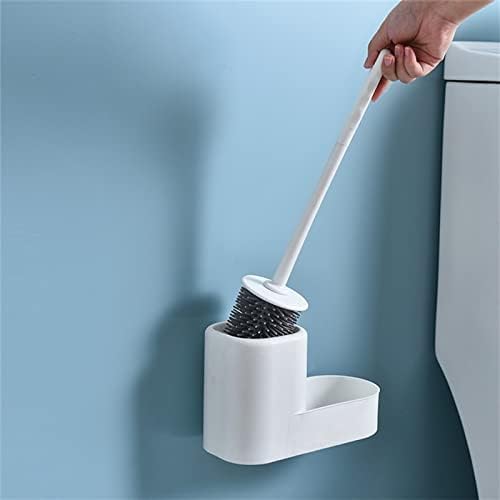 Pincel de vaso sanitário wionc trp de cerdas macias montagem de parede Monta comprida escova de vaso sanitário para o suporte do escova de vaso sanitário do banheiro