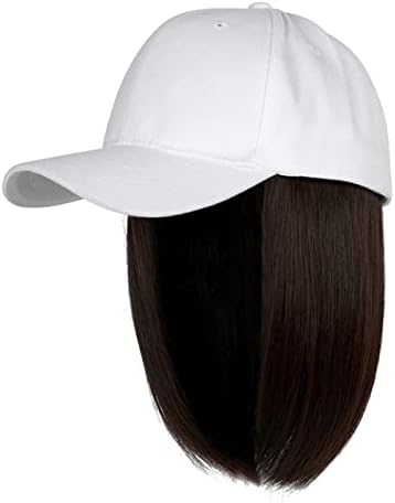 Chapéus grandes para homens Big Head Baseball Cap com extensões de cabelo reto curto penteado bob 47 Cap.