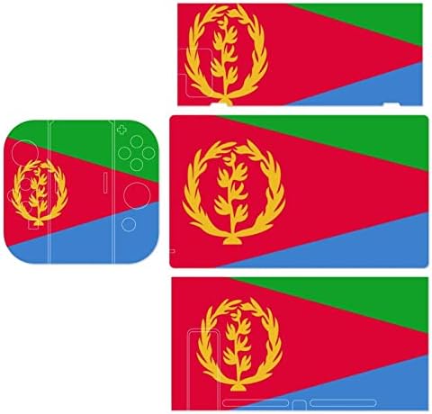 Bandeira de eritreia switch switch game adesivo de padrões pretados skin protetora de protetora compatível com switch lite