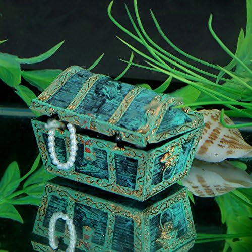 Decorações de aquário, ornamento de jóias de tesouro decorativo artificial para decoração de paisagem aquário de tanques