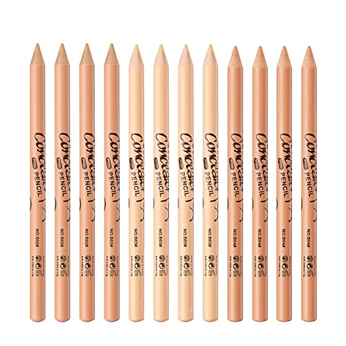 12 pacotes maravilhosos corretores de lápis de combinação tricolor de maquiagem de maquiagem corretivo Stick Stick Highlighter Set