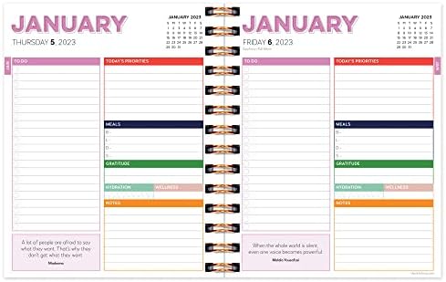 TF Publishing Classic Bold Stripe | Junho de 2022 a julho de 2023 Grid calendário | Planejador da faculdade de luxo/planejador