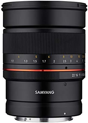 Samyang 85mm F1.4 Lens de telepoto de alta velocidade selados no tempo para câmeras de espelho Canon R