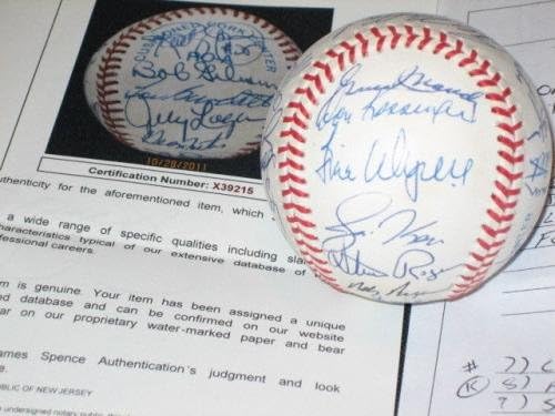 Hofs & Stars assinou autografado oal beisebol Gibson, Cepeda, Barlick, JSA - Bolalls autografados
