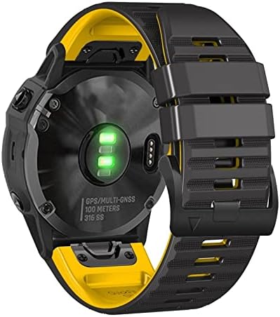 JWTPro 22mm Bandas de relógio de borracha para Garmin Fenix ​​7/Fenix ​​6/Fenix ​​5/Fenix ​​5 Plus/Fenix ​​6/Fenix ​​6 Pro/Forerunner