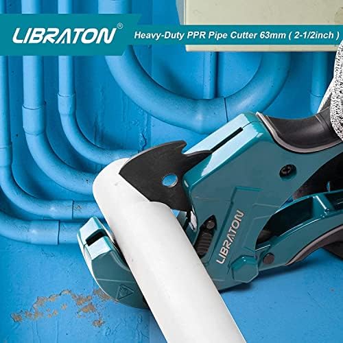 Cortador de tubos de PVC Libraton, até 2-1/2 , cortador de tubos de catraca, ferramenta de corte pex para cortar pex, pvc,