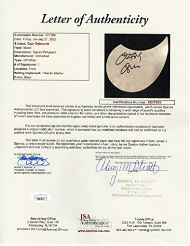 Ozzy Osbourne assinou autógrafo em tamanho real CF Martin Guitar Guitar w/ James Spence Autenticação JSA Coa - vocalista do sábado