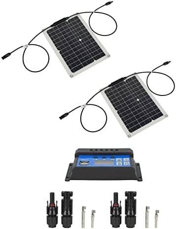 Painel solar à prova d'água FTVogue 15W Placa de carregamento solar monocristalina para iate ao motor ao ar livre [painel solar