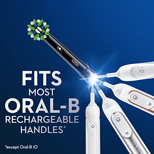 Oal-B Crossaction Electric Tootbrush Substitui Brush Heads, preto, 6 contagem