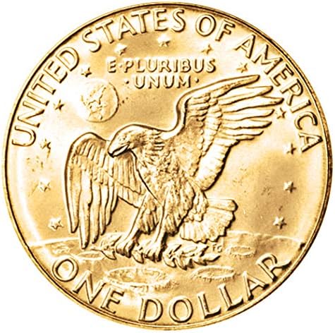 LOUNIO DE LONA Eisenhower e conjunto de moedas em dólares do bicentenário em camadas em ouro | Edição especial do 50º aniversário