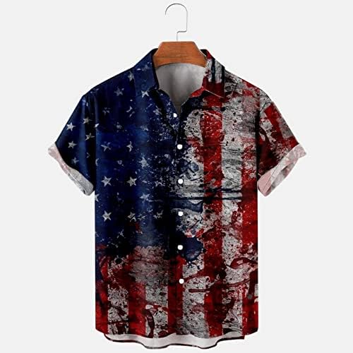 BMISEGM Camisas de natação de verão para homens bandeira de masculino PrintShirts Slave de manga curta camisa de camisa da praia para camisetas