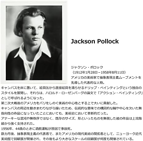 美工社 Mikosha IJP-62090 386506 Painel de arte de Jackson Pollock