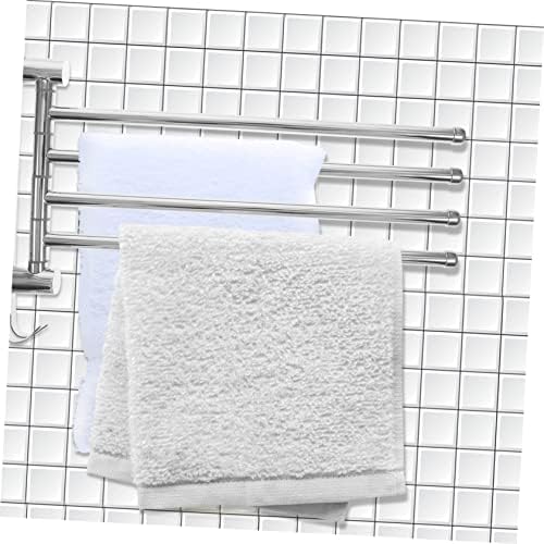 Yarnow 4 bar de toalha de toalha de parede de parede de parede para toalhas de toalha para banheiro para banheiro aço inoxidável toalha rack dobra rack de secagem aço inoxidável para girar o toalha giratório