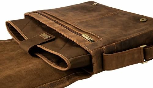 VISCONTI VISCONTI Foster 13,3 polegadas de couro angustiado Laptop Messenger Bag, bronzeado, tamanho único