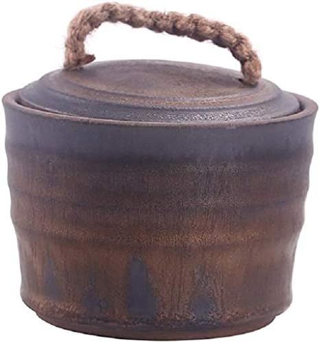 Cremação de cerâmica de slsfjlkj urna urna de grande capacidade à prova de vedação artesanal de alta temperatura de cremação